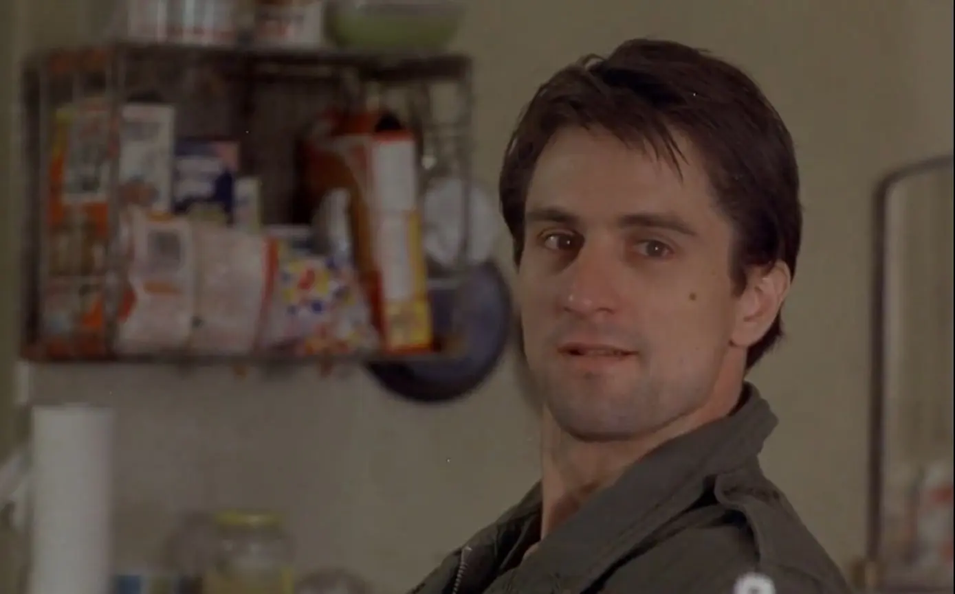 Robert Deniro in Taxi Driver, 1976.